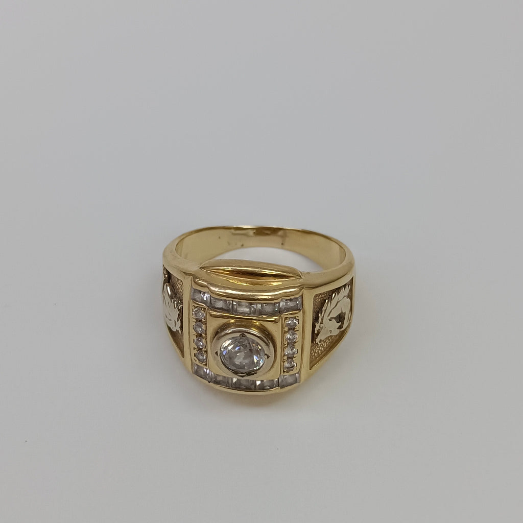 ANILLO ORO 14 K 11 GRMS (SEMINUEVO)