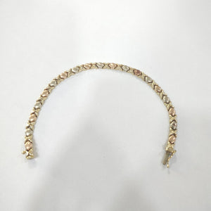 PULSERA ORO COMBINADO 14 K 8.4 GRMS (SEMINUEVO)