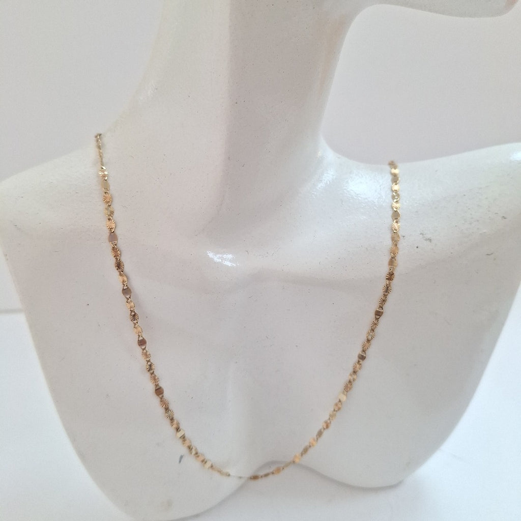 CADENA ORO COMBINADO 14 K 1.6 GRMS (SEMINUEVO)