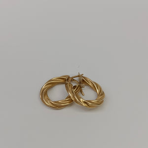 ARRACADAS PAR ORO 14 K 2,40 GRMS (SEMINUEVO)