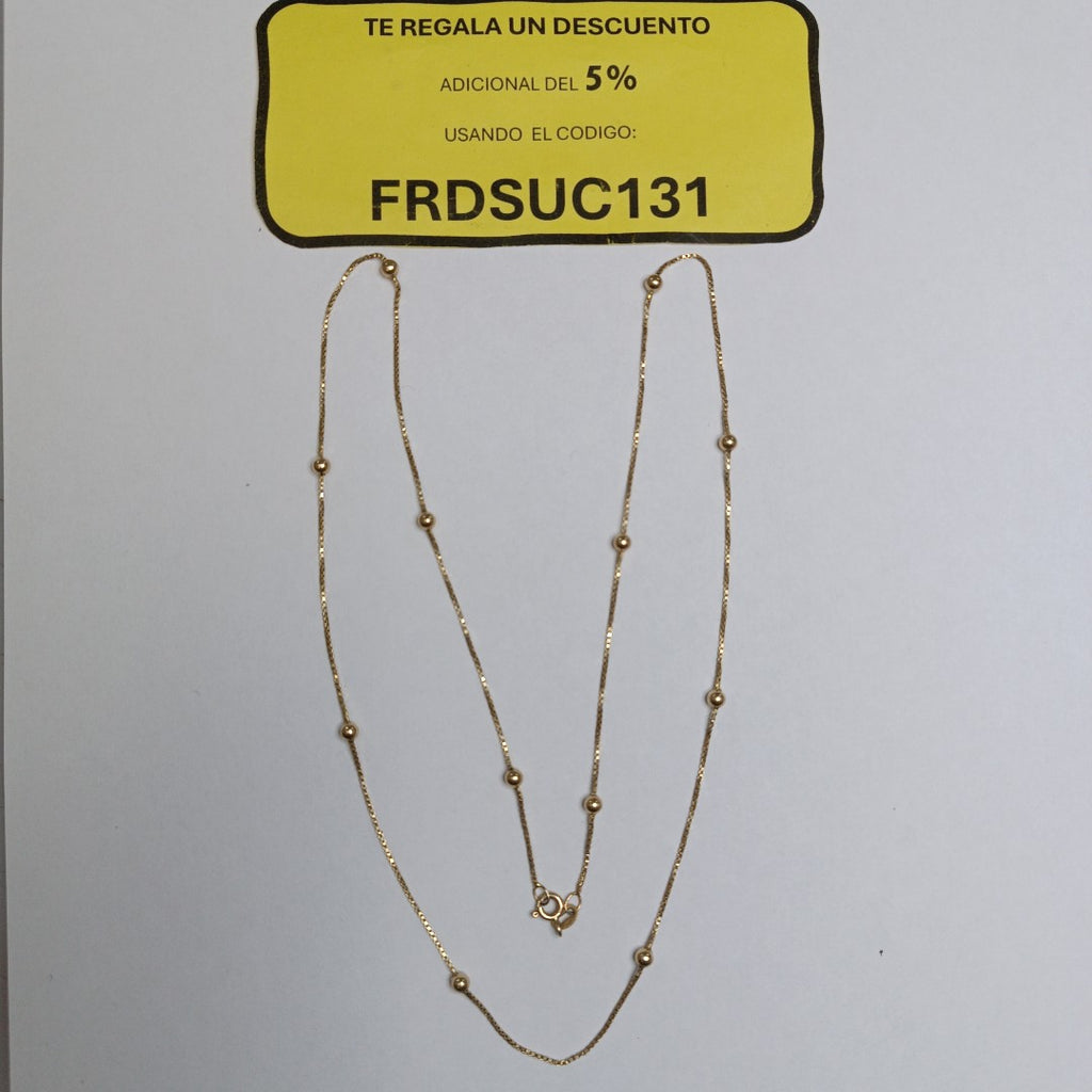 CADENA ORO 14 K 4.3 GRMS (SEMINUEVO)