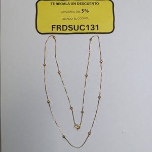 CADENA ORO 14 K 4.3 GRMS (SEMINUEVO)