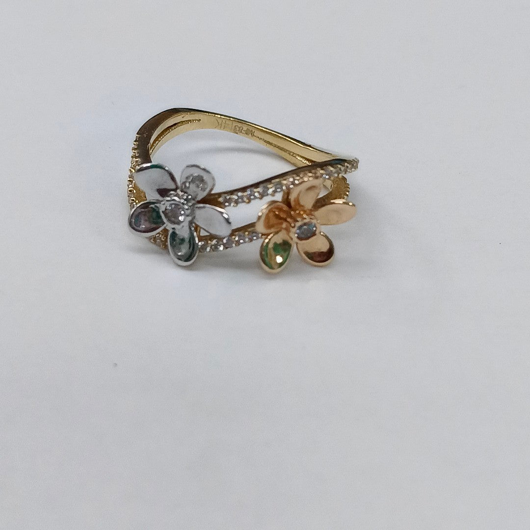 ANILLITO ORO COMBINADO 14 K 3 GRMS (SEMINUEVO)