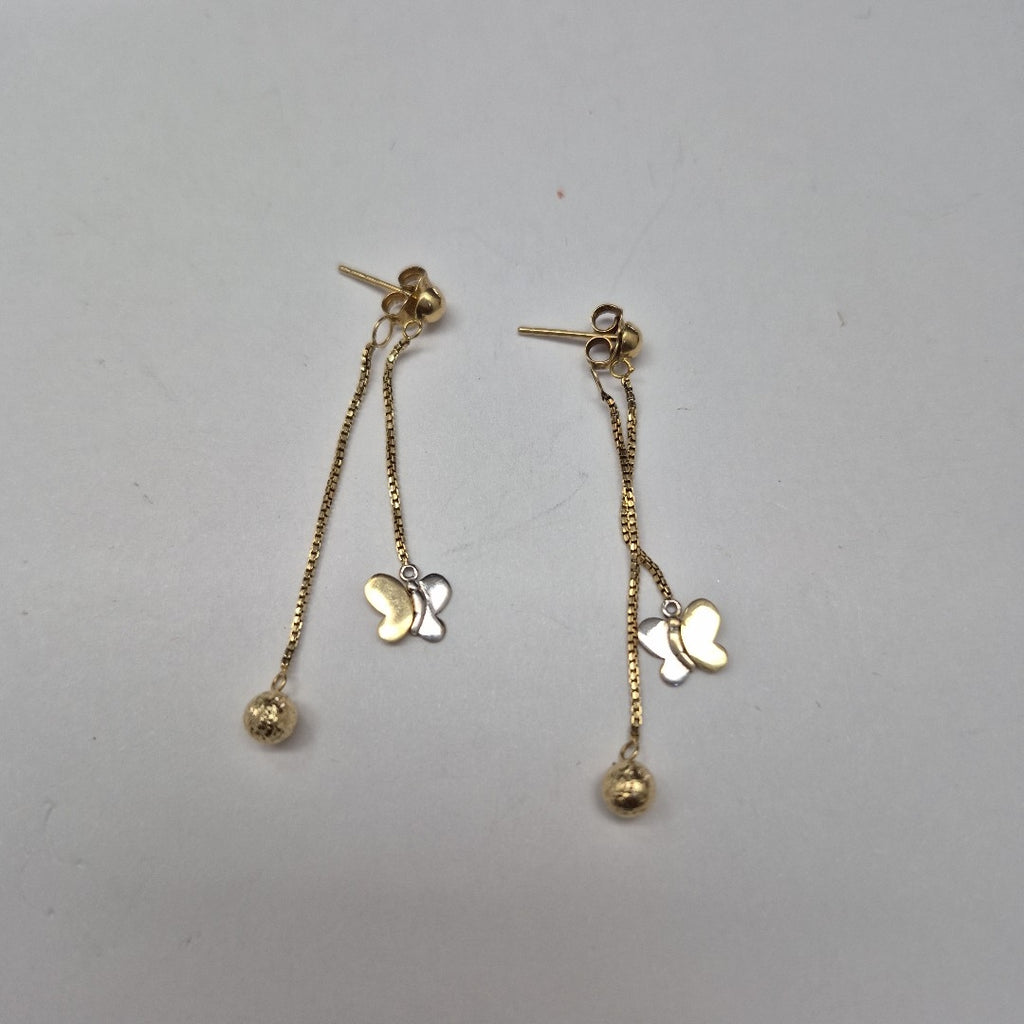 ARETES PAR ORO 14 K 2.1 GRMS (SEMINUEVO)