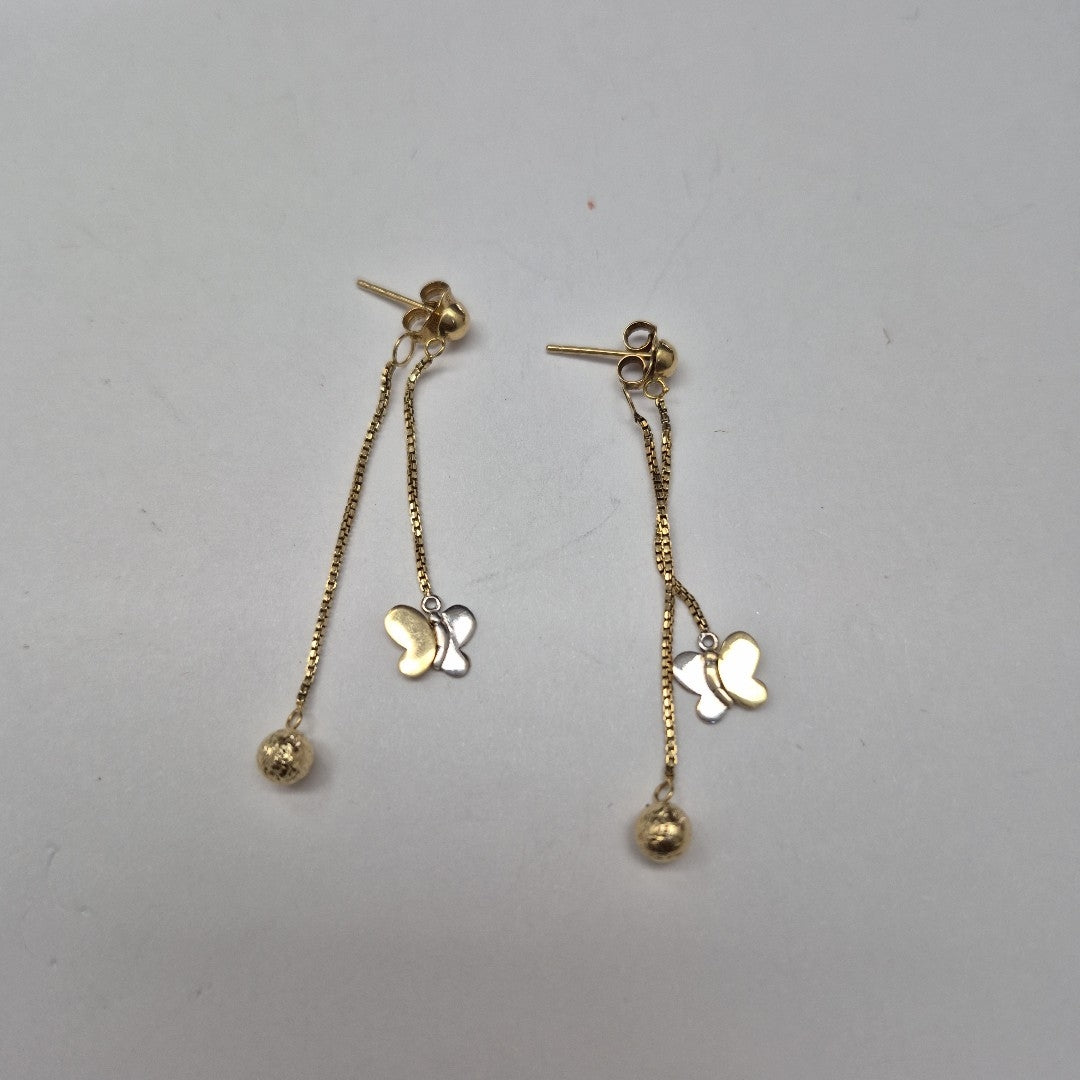 ARETES PAR ORO 14 K 2.1 GRMS (SEMINUEVO)