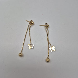 ARETES PAR ORO 14 K 2.1 GRMS (SEMINUEVO)