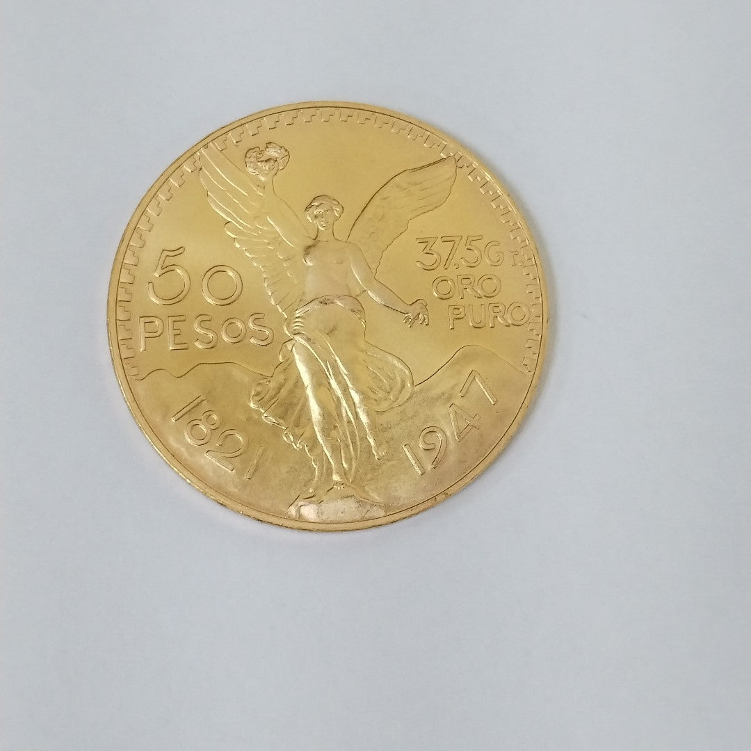 K1 41.6 GRMS 21 K IDENTIFICACIÓN MONEDA NOMINATIVA MONEDAS PESOS 50 PES (SEMINUEVO)