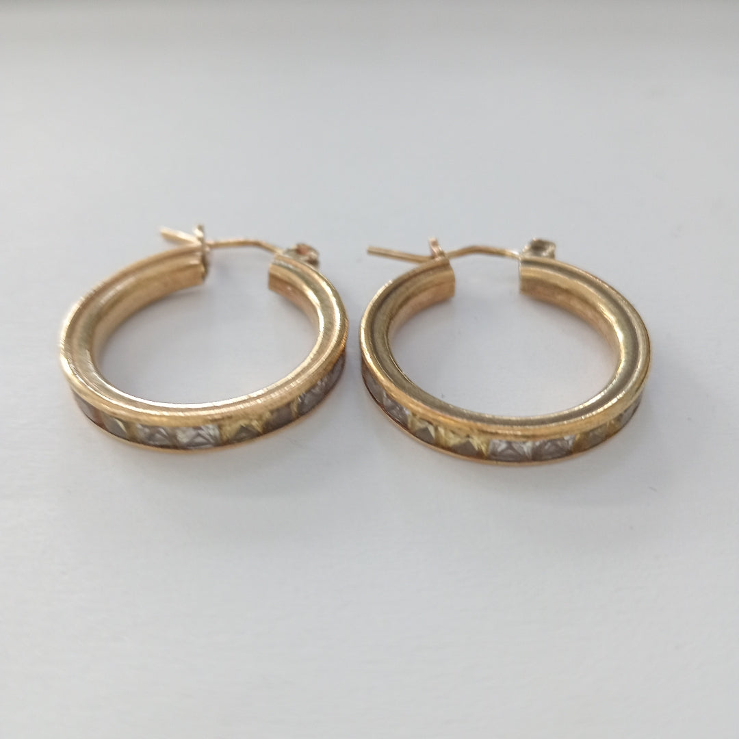 ARRACADAS PAR ORO 10 K 5.3 GRMS (SEMINUEVO)