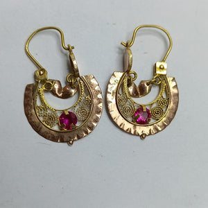 ARETES PAR ORO 8 K 2.2 GRMS (SEMINUEVO)