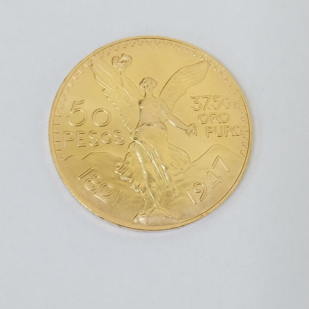 K1 41.6 GRMS 21 K IDENTIFICACIÓN MONEDA NOMINATIVA MONEDAS PESOS 50 PES (SEMINUEVO)