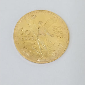 Moneda Centenario Cincuenta Pesos Oro Mexicano 21.6K