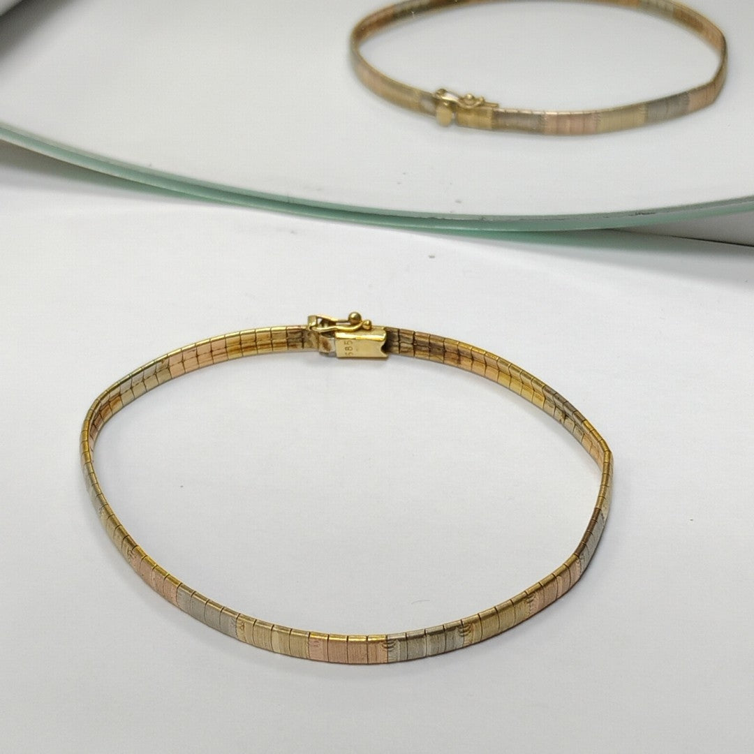 PULSERA ORO,ORO COMBINADO 14 K 9,10 GRMS (SEMINUEVO)