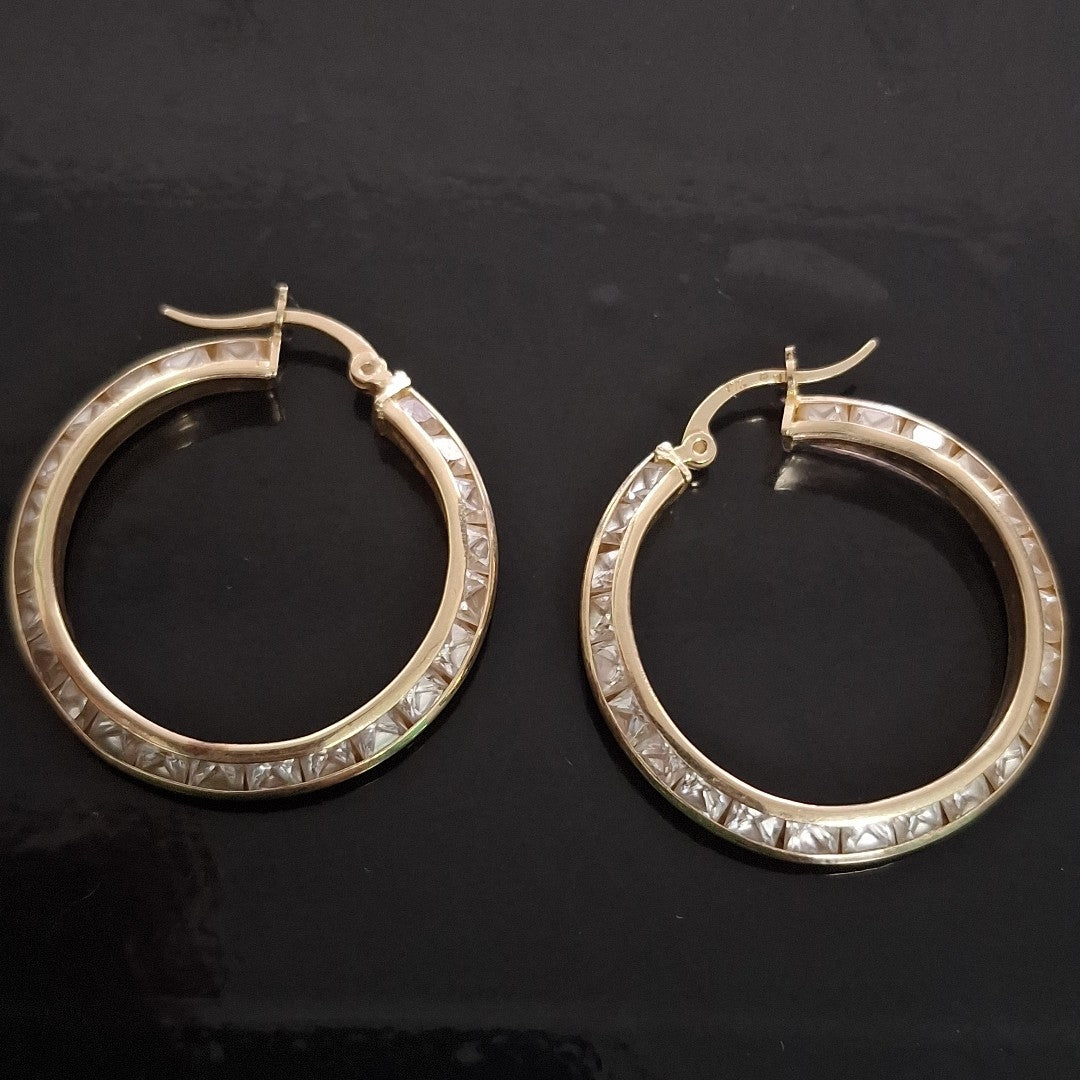 ARRACADAS PAR ORO 14 K 5.5 GRMS (SEMINUEVO)