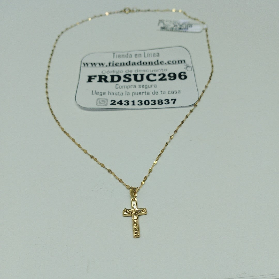 CADENA, CRUCIFIJO ORO 10 K 1 GRMS (SEMINUEVO)