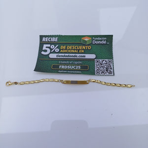 ESCLAVA ORO 14 K 3.8 GRMS (SEMINUEVO)