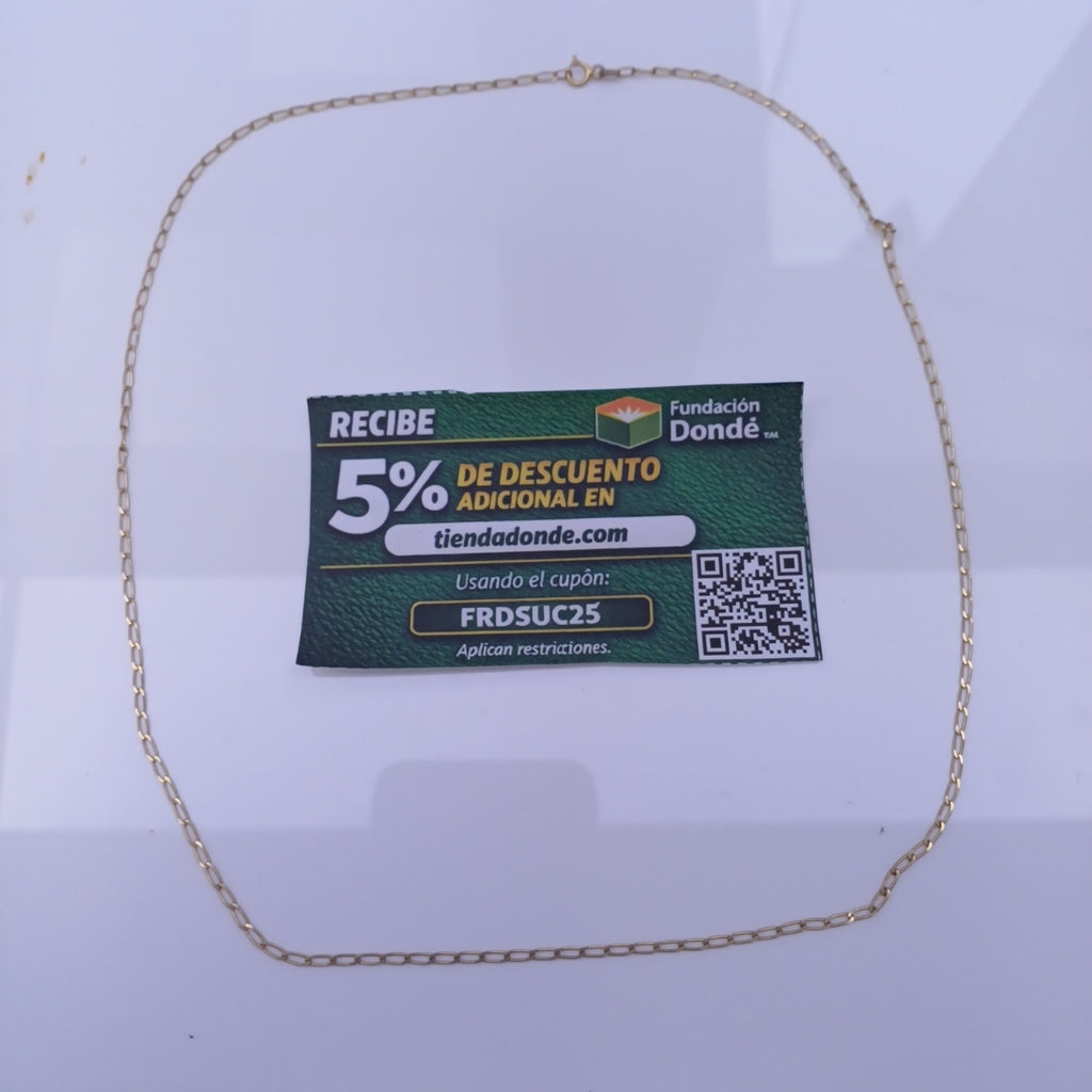CADENA ORO 14 K 3.3 GRMS (SEMINUEVO)