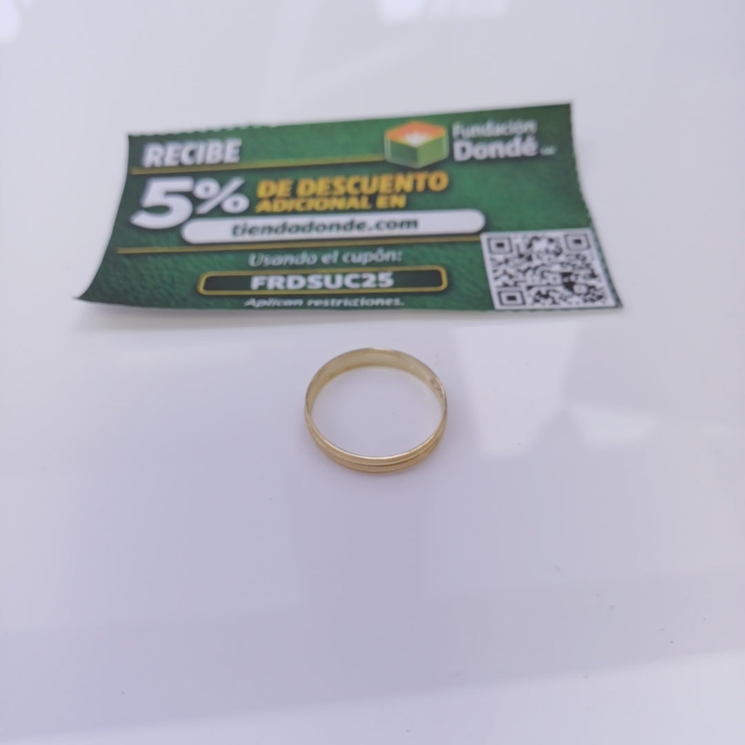 ARGOLLA ORO 10 K 1,10 GRMS (SEMINUEVO)