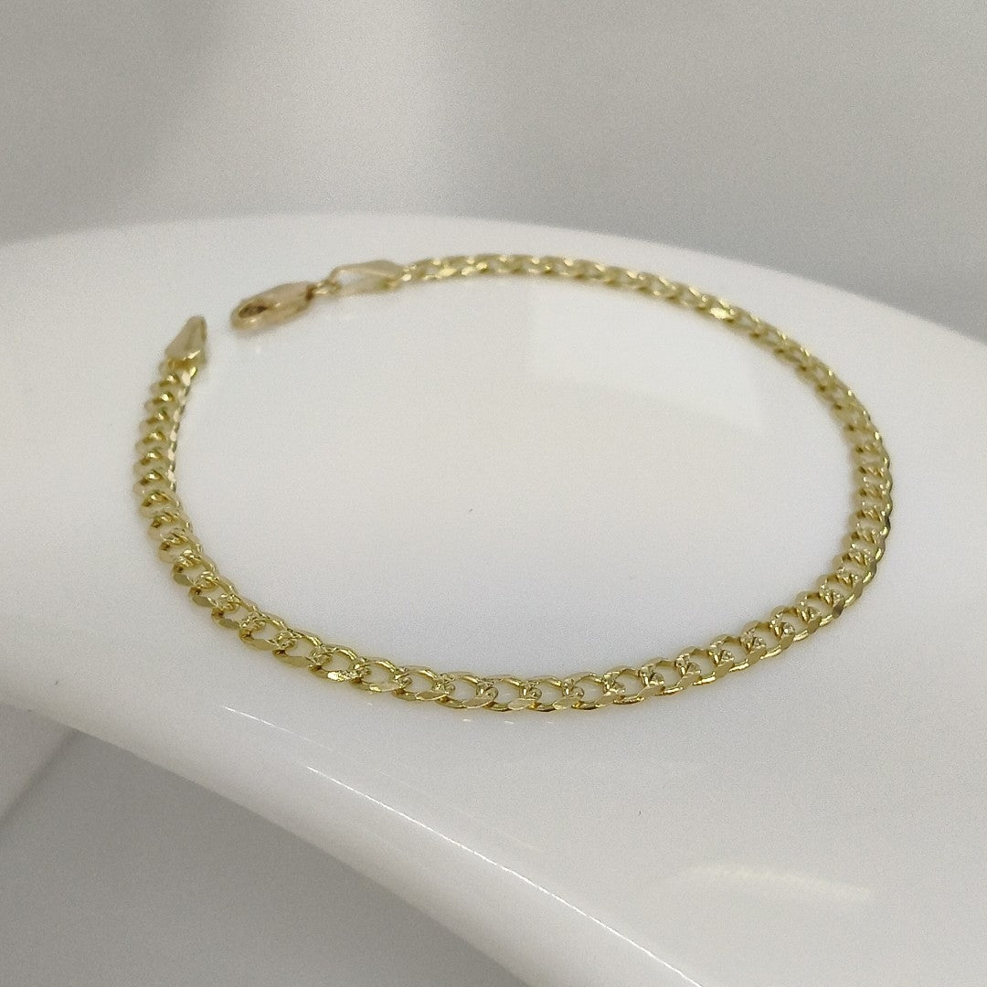 PULSERAS BARBADA ORO 14K 21 CM 5.3 GR (NUEVO)
