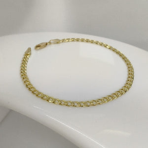 PULSERAS BARBADA ORO 14K 21 CM 5.3 GR (NUEVO)