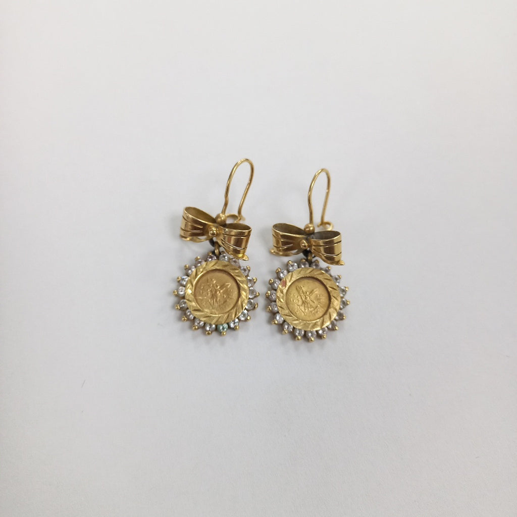 ARETES PAR ORO 14 K 8.3 GRMS (SEMINUEVO)