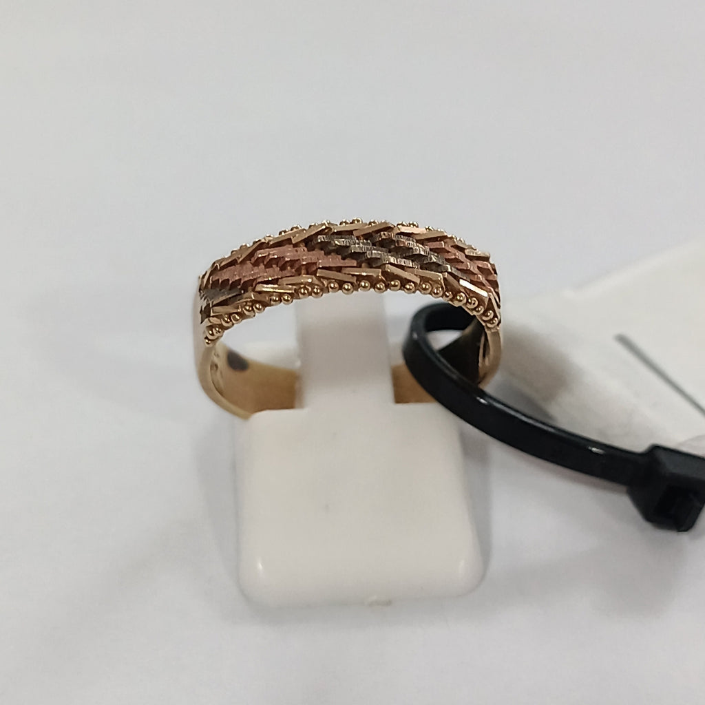 ANILLO ORO, ORO COMBINADO 14 K 3.8 GRMS (SEMINUEVO)