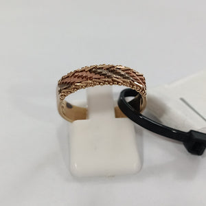 ANILLO ORO, ORO COMBINADO 14 K 3.8 GRMS (SEMINUEVO)