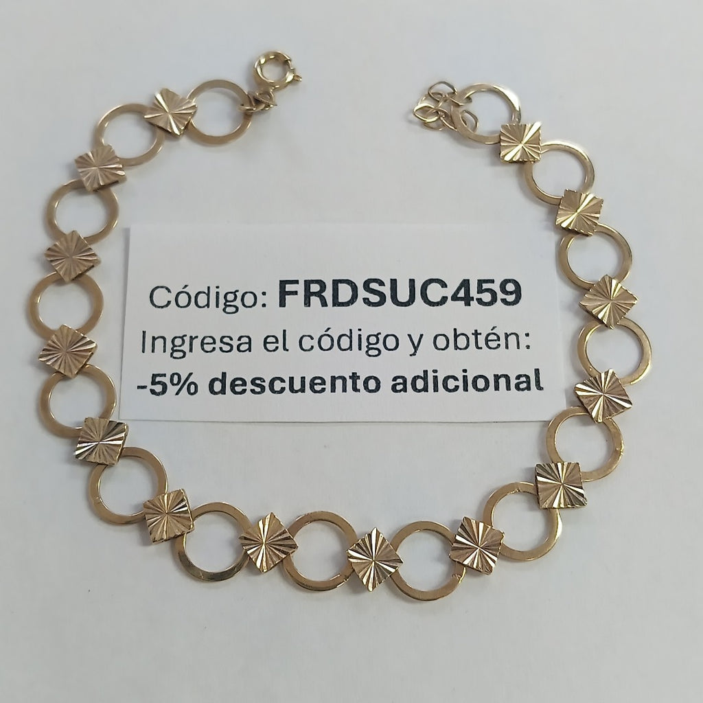 PULSERAS DAMA ORO 14K 3.5 (NUEVO)