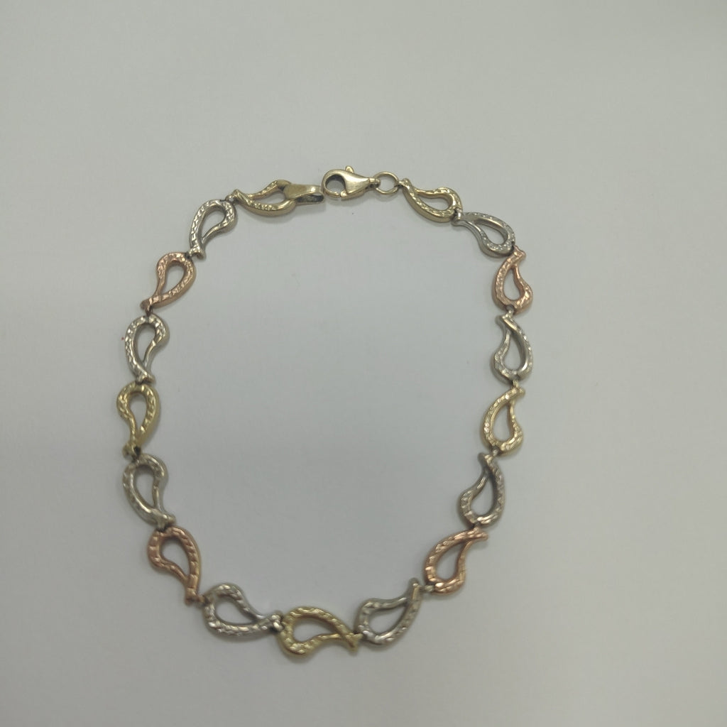 PULSERA ORO, ORO COMBINADO 14 K 3.1 GRMS (SEMINUEVO)