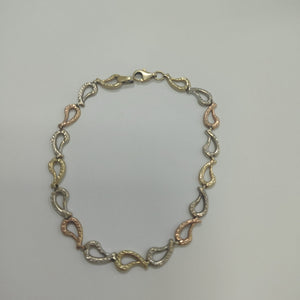 PULSERA ORO, ORO COMBINADO 14 K 3.1 GRMS (SEMINUEVO)