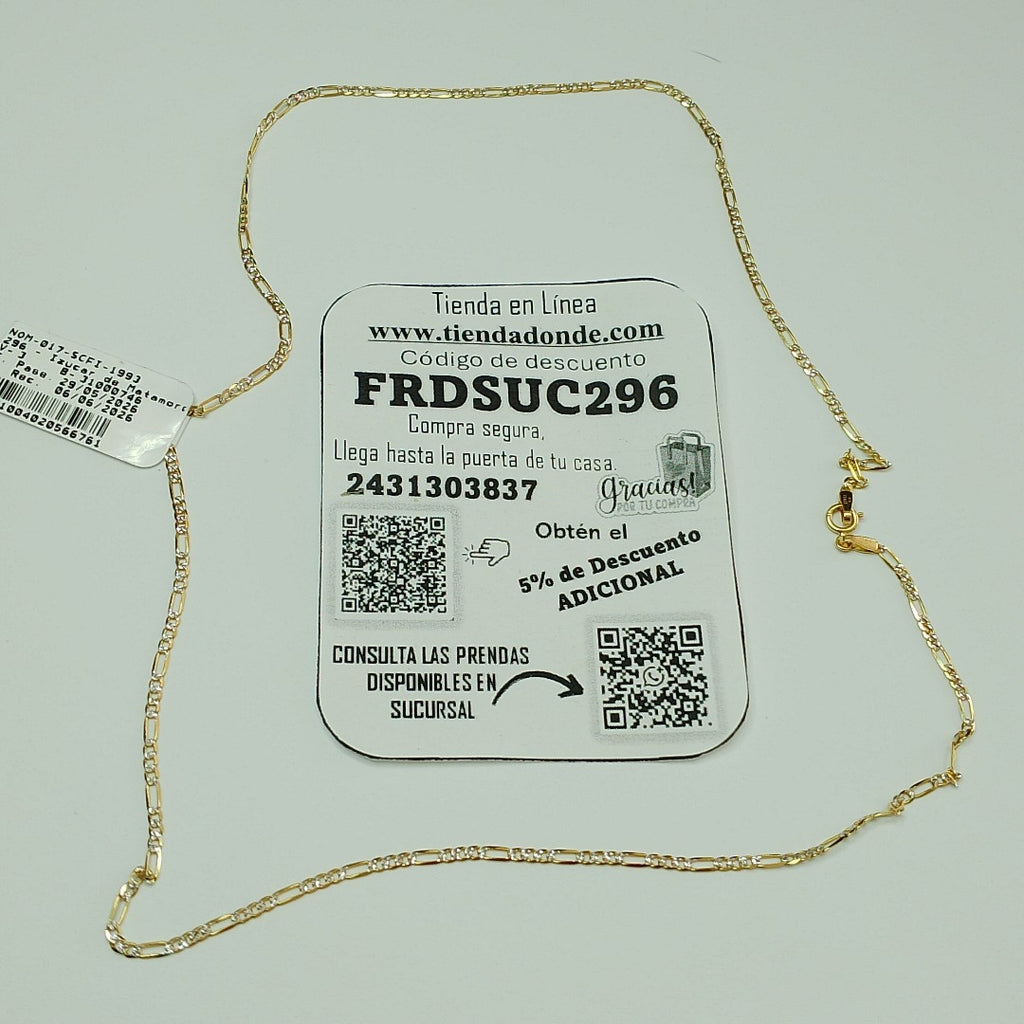 CADENA ORO 10 K 2.6 GRMS (SEMINUEVO)