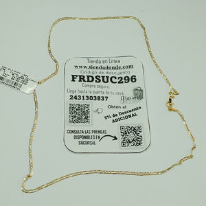 CADENA ORO 10 K 2.6 GRMS (SEMINUEVO)