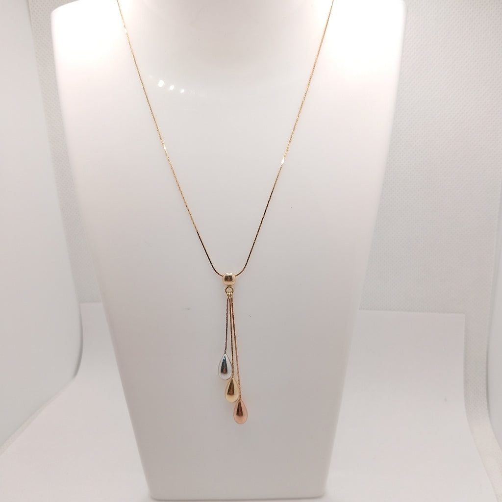 GARGANTILLA ORO COMBINADO 14 K 3.4 GRMS (SEMINUEVO)