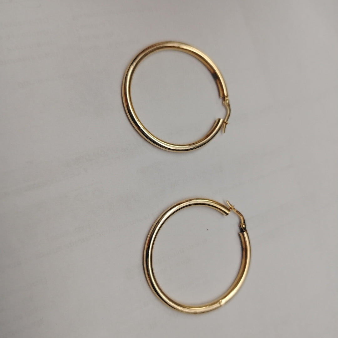 ARRACADAS PAR ORO 14 K 3.3 GRMS (SEMINUEVO)