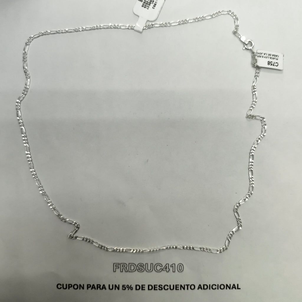 CADENA PLATA 4,90 GRMS (SEMINUEVO)