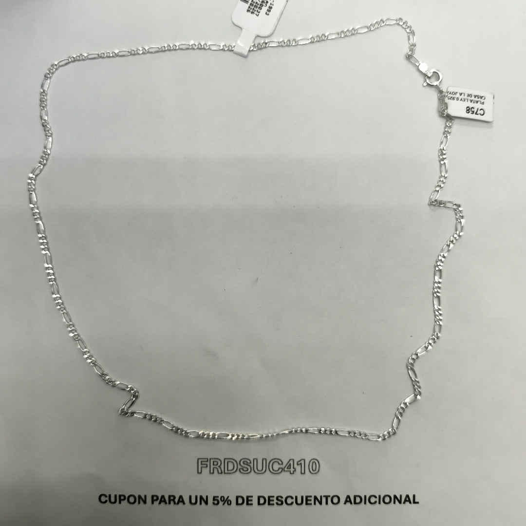 CADENA PLATA 4,90 GRMS (SEMINUEVO)