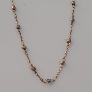 CADENA ORO COMBINADO 14 K 3.2 GRMS (SEMINUEVO)