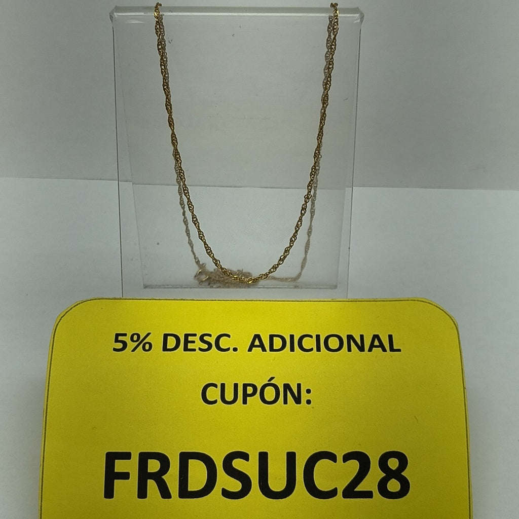 CADENA ORO 10 K 1.5 GRMS (SEMINUEVO)
