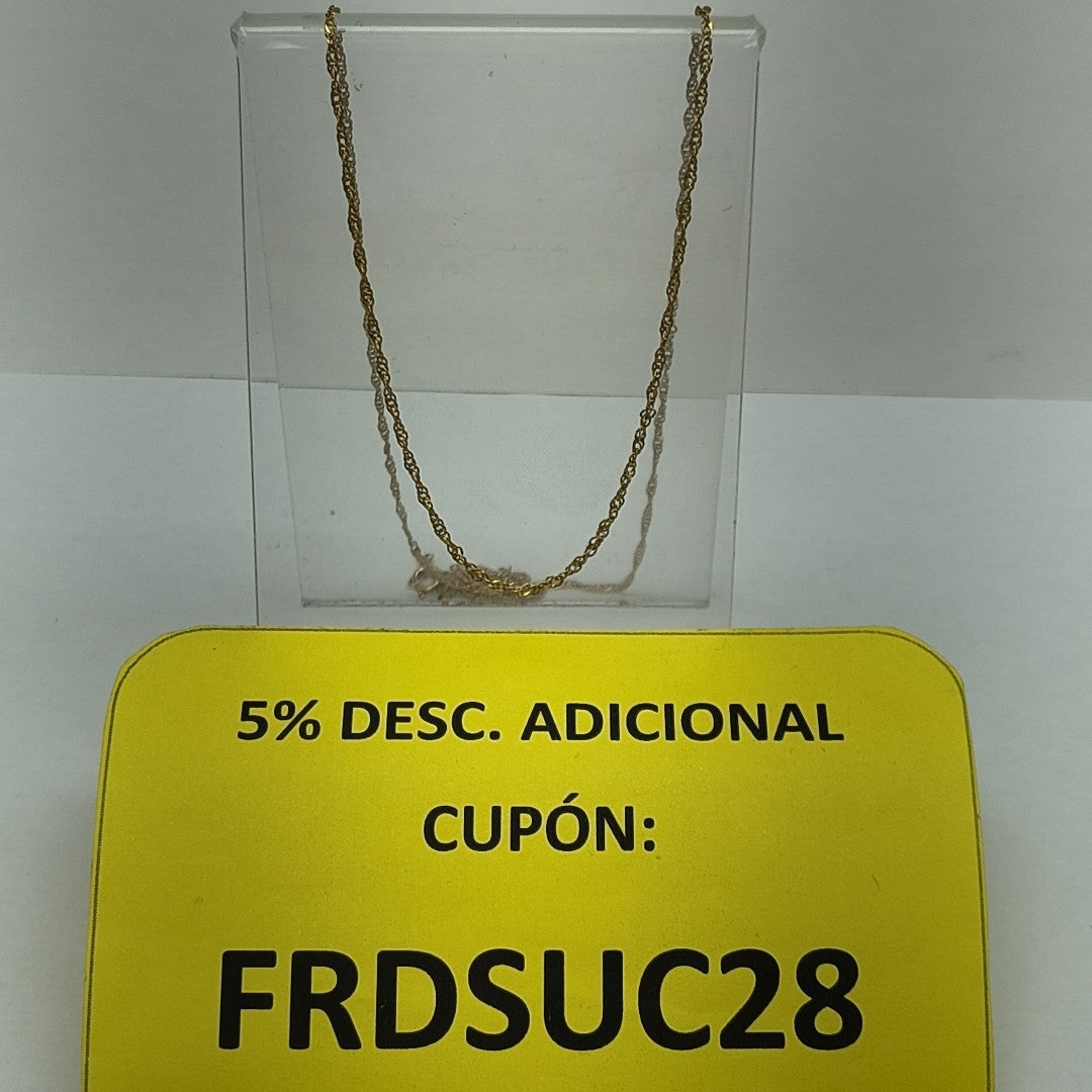CADENA ORO 10 K 1.5 GRMS (SEMINUEVO)
