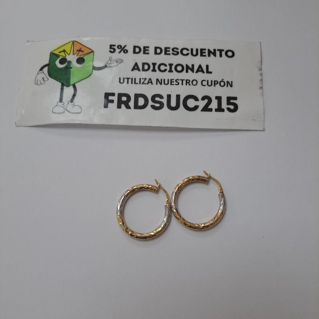 ARRACADAS PAR ORO 10 K 1.9 GRMS (SEMINUEVO)