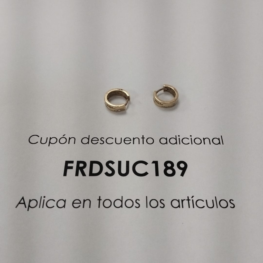 ARRACADAS PAR ORO 14 K 2.2 GRMS (SEMINUEVO)
