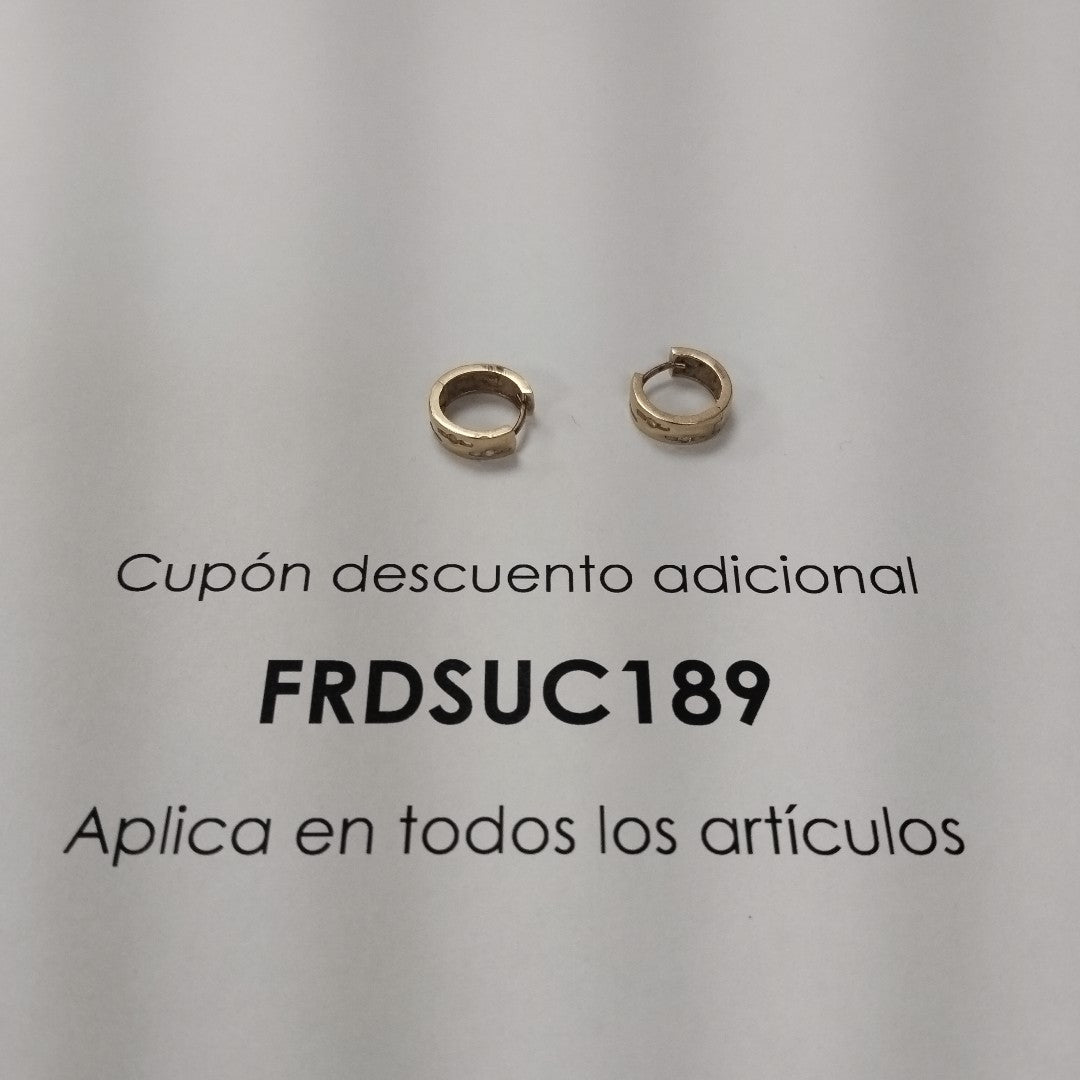 ARRACADAS PAR ORO 14 K 2.2 GRMS (SEMINUEVO)