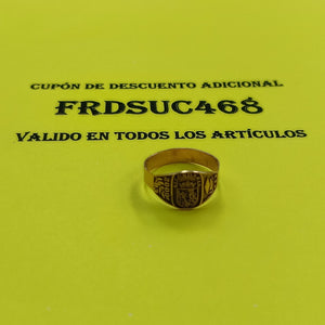 ANILLO DE GRADUACIÓN ORO 8 K 2 GRMS (SEMINUEVO)