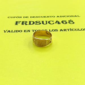 ANILLO DE GRADUACIÓN ORO 10 K 2.2 GRMS (SEMINUEVO)