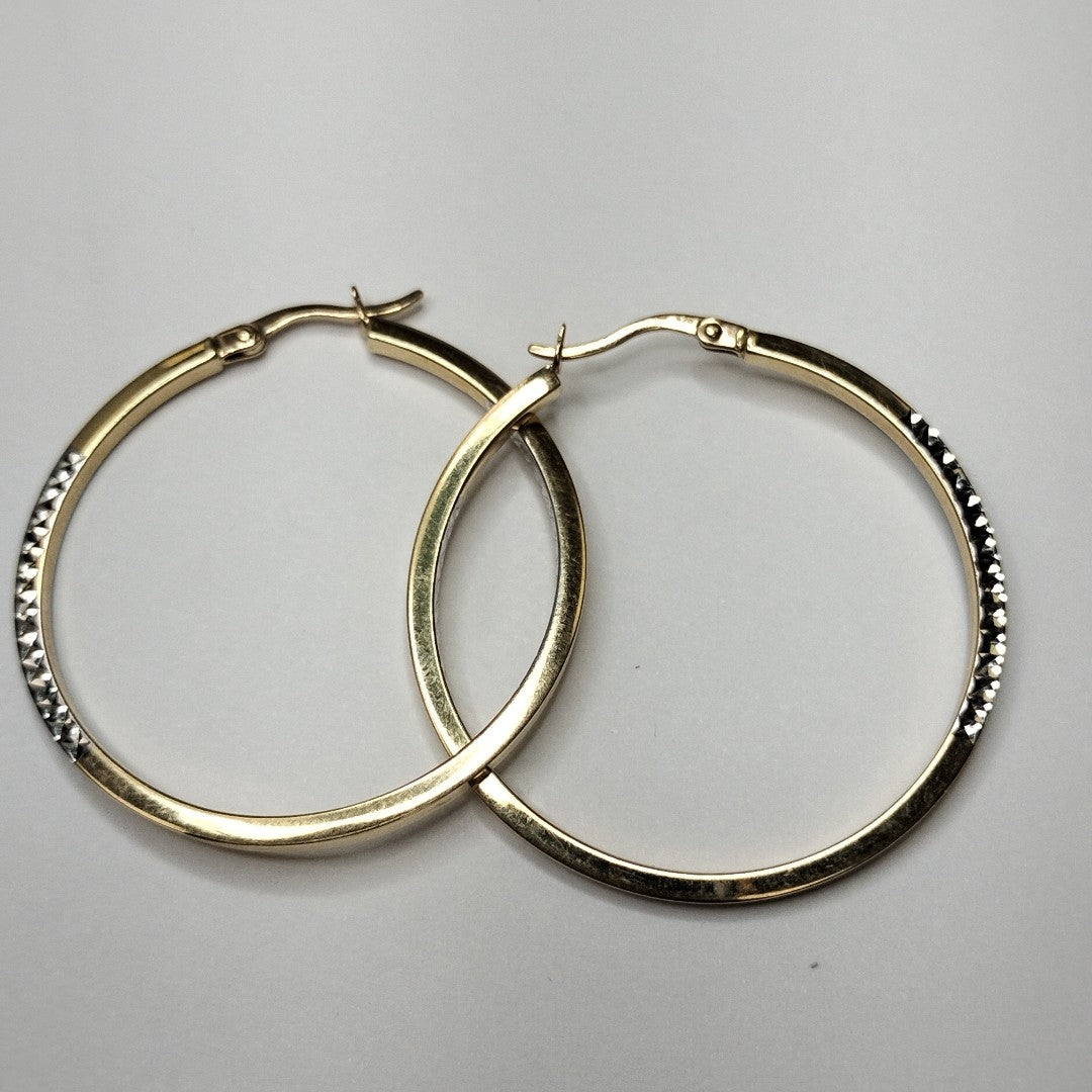 ARETES PAR ORO, ORO BLANCO 14 K 2.1 GRMS (SEMINUEVO)