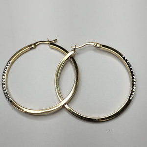 ARETES PAR ORO, ORO BLANCO 14 K 2.1 GRMS (SEMINUEVO)
