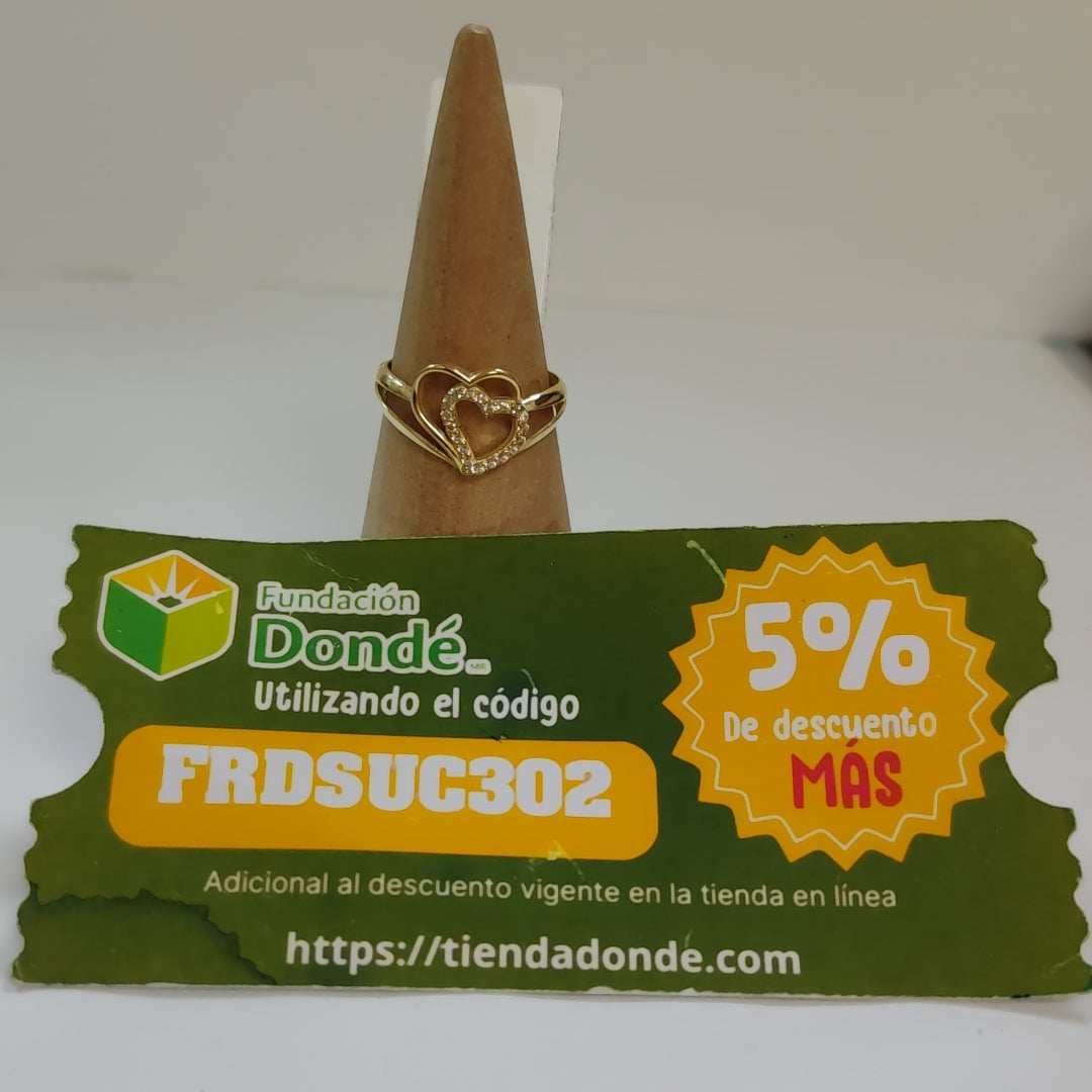 ANILLOS DAMA ORO 14K 2 (NUEVO)