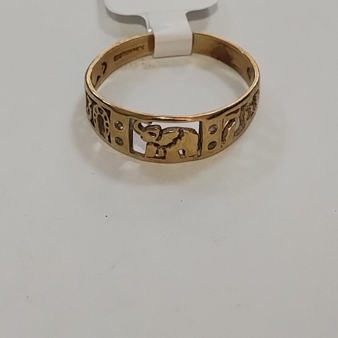 ARGOLLA DE LA SUERTE ORO 10 K 2.2 GRMS (SEMINUEVO)