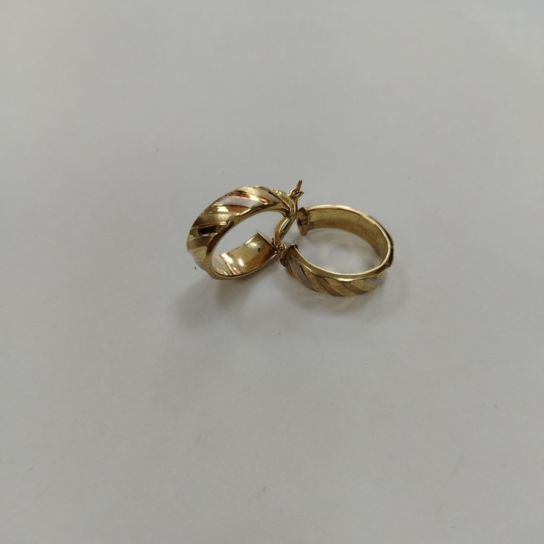 ARRACADAS PAR ORO 10 K 2.8 GRMS (SEMINUEVO)