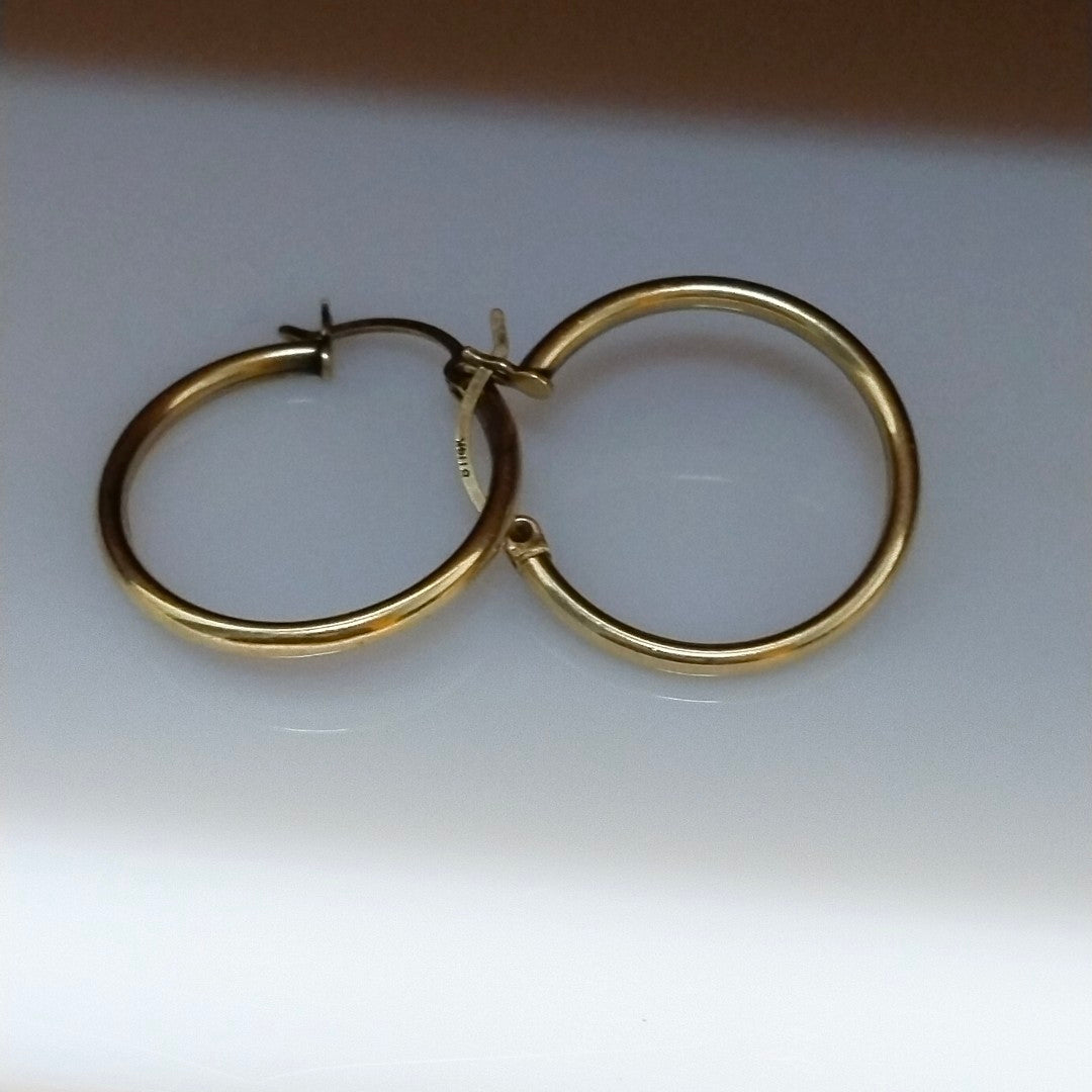 ARRACADAS PAR ORO 14 K 1.9 GRMS (SEMINUEVO)