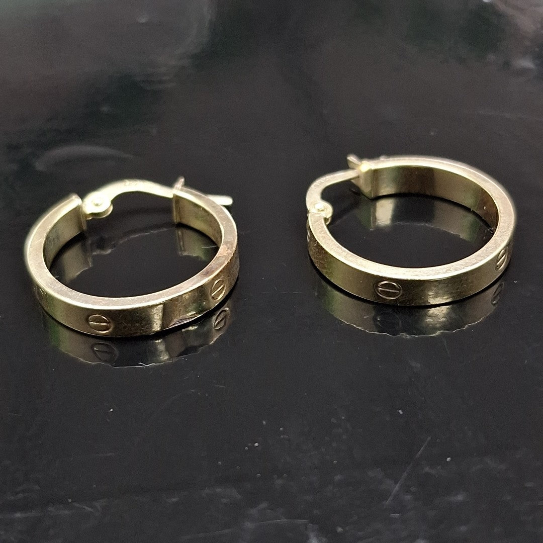 ARETES PAR ORO 8 K 3.3 GRMS (SEMINUEVO)
